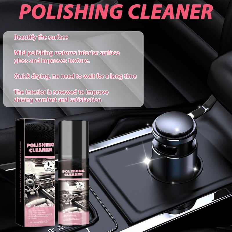 XiuFa Cleaner Car Interior - 100ml Car Interior Cleaner, Interior Detailer Spray,All Purpose Car Cleaner,Vehicle Interior Polish | Interior Detailer Spray(2pcs) - Image 2